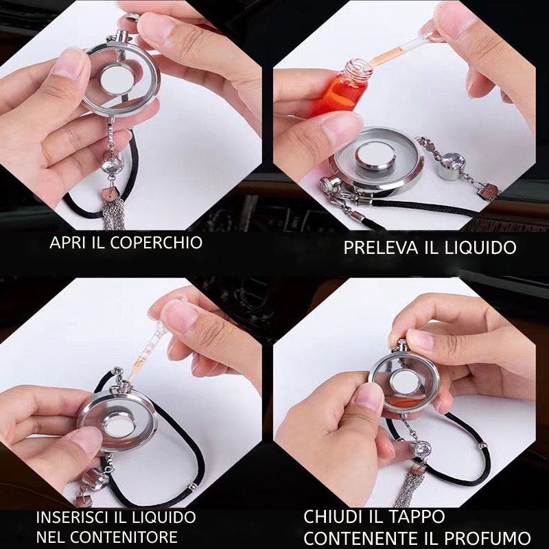 Profumatore Auto PROFUMATORE PER AUTO CON LOGO (Profumo incluso) – autokitdeluxe